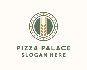 Wheat Farm Badge logo design