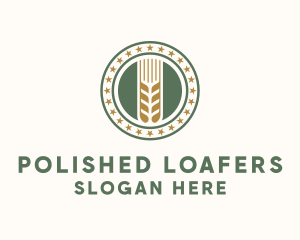 Wheat Farm Badge logo design