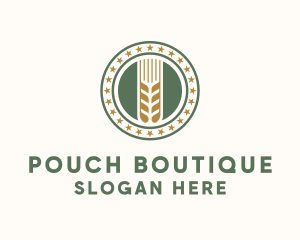 Wheat Farm Badge logo design