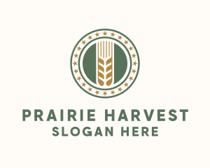 Wheat Farm Badge logo design