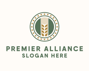 Wheat Farm Badge logo design