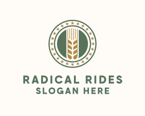 Wheat Farm Badge logo design