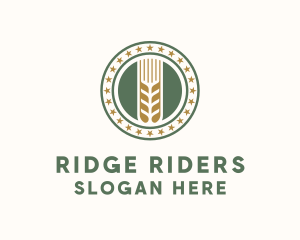 Wheat Farm Badge logo design