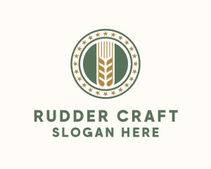 Wheat Farm Badge logo design