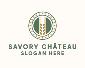 Wheat Farm Badge logo design