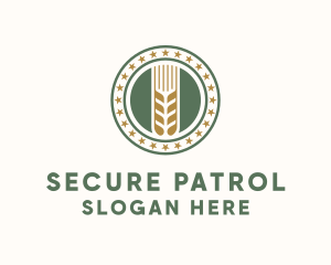 Wheat Farm Badge logo design