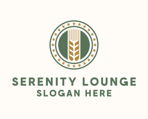 Wheat Farm Badge logo design