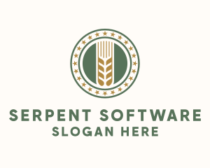 Wheat Farm Badge logo design