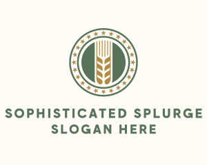 Wheat Farm Badge logo design