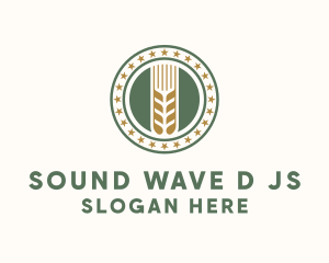 Wheat Farm Badge logo design