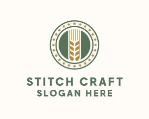 Wheat Farm Badge logo design