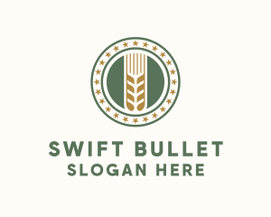 Wheat Farm Badge logo design