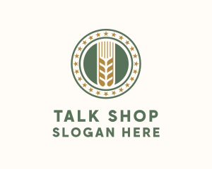 Wheat Farm Badge logo design