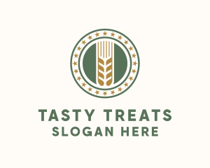 Wheat Farm Badge logo design