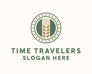 Wheat Farm Badge logo design