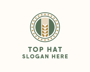 Wheat Farm Badge logo design