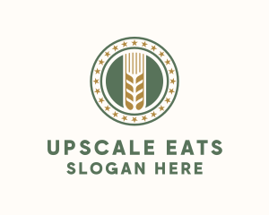 Wheat Farm Badge logo design