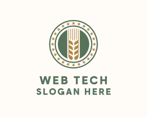 Wheat Farm Badge logo design