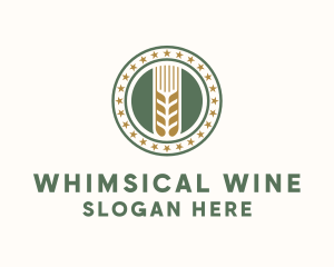 Wheat Farm Badge logo design