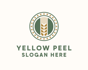 Wheat Farm Badge logo design