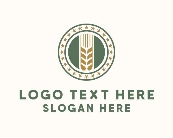 Wheat Farm Badge logo