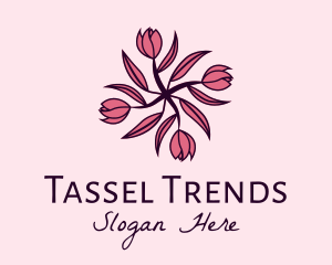 Tulip Flower Pattern logo design