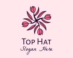 Tulip Flower Pattern logo design