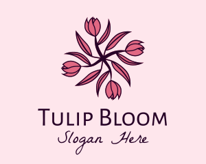 Tulip Flower Pattern logo