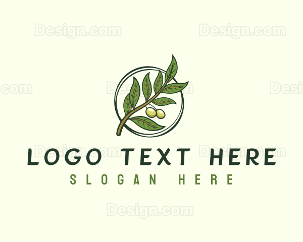 Organic Olive Leaf Logo