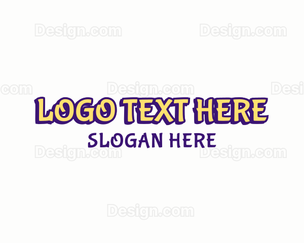 Quirky Cartoon Wordmark Logo