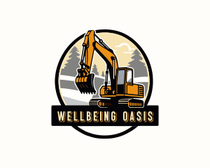 Industrial Excavator Digger Logo