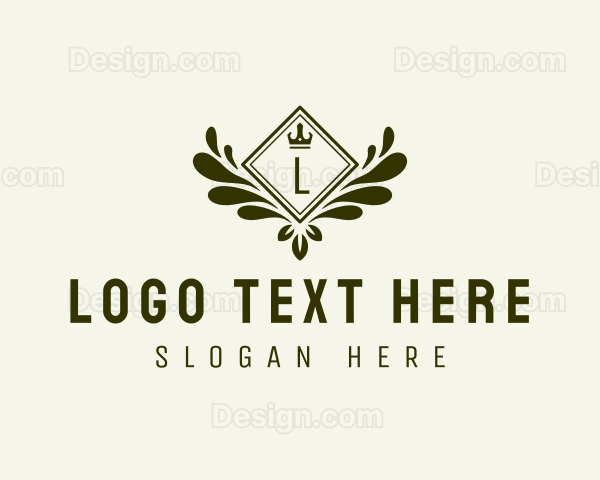 Luxury Wreath Crown Logo