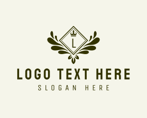 Luxury Wreath Crown logo