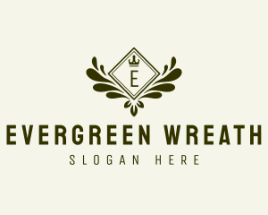 Luxury Wreath Crown logo design