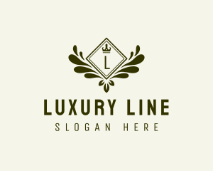 Luxury Wreath Crown logo design