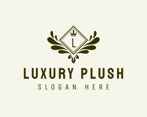 Luxury Wreath Crown logo design