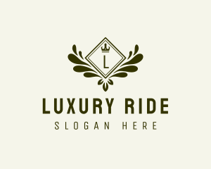 Luxury Wreath Crown logo design