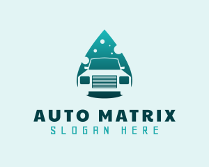 Droplet Auto Wash logo design