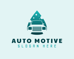 Droplet Auto Wash logo design