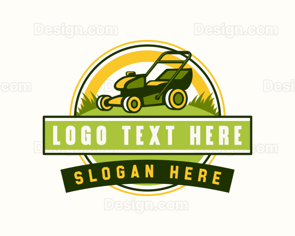 Organic Lawn Mower Logo