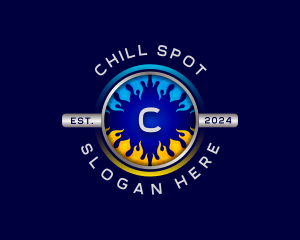 Cool Heat Temperature logo design