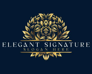 Elegant Floral Decor logo design