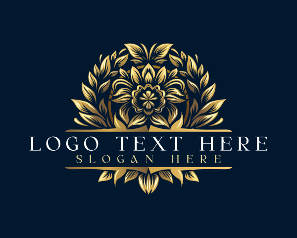 Floral logo example 1