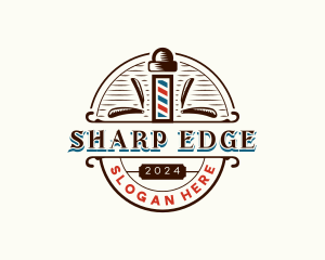 Barbershop Pole Shaving logo design