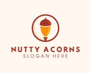 Acorn Nut Seed logo design