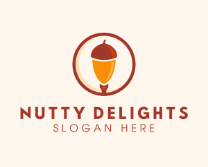 Acorn Nut Seed logo design