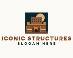 Ancient Structure Landmark logo design