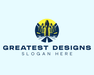 Metropolis City Building logo design