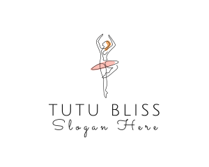 Monoline Ballerina Tutu logo