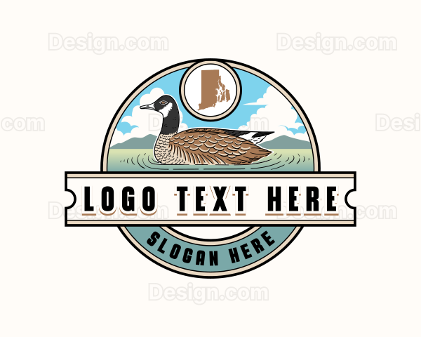 Rhode Island Canada Goose Logo